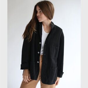 RAWSON STUDIO Vintage Black Overdye Classic Chore Jacket